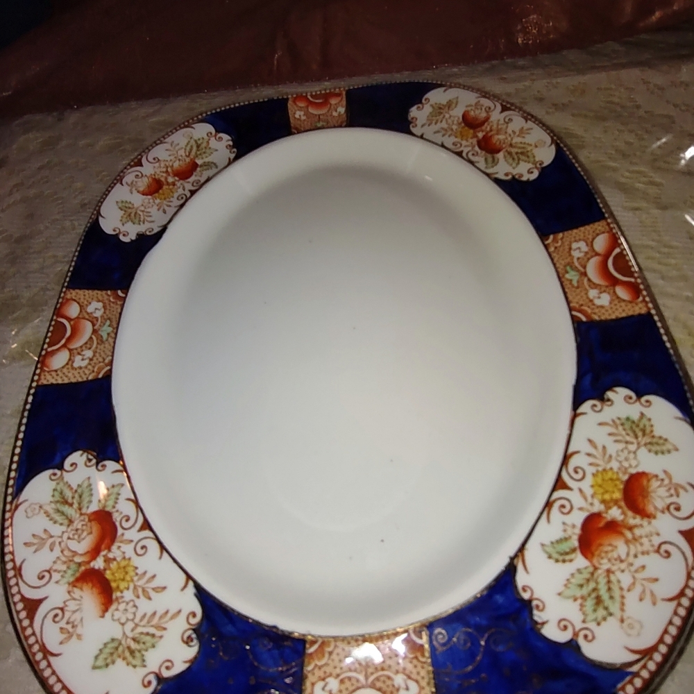 1 Vintage Royal Castle platter made in England by Wood & Sons "11 x  9 "platter.